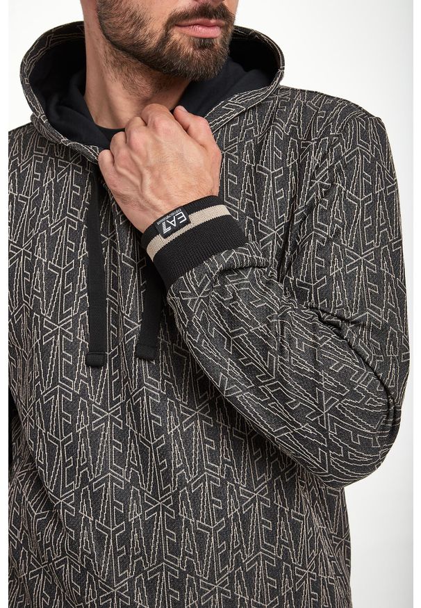 EA7 Emporio Armani - Bluza męska z kapturem EA7 EMPORIO ARMANI. Typ kołnierza: kaptur