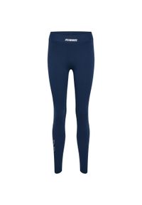 Damskie legginsy Hummel Elemental. Kolor: zielony, niebieski, wielokolorowy. Sport: fitness #1