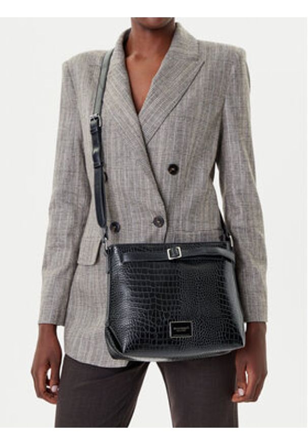 Monnari Torebka TORIMP0-24Z-BAG4110-KM20D000 Czarny. Kolor: czarny. Materiał: skórzane