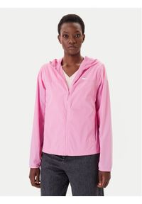Tommy Jeans Wiatrówka DW0DW21188 Różowy Regular Fit. Kolor: różowy. Materiał: syntetyk