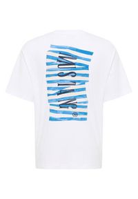 Mustang T-Shirt Akron 1016499 Biały Relaxed Fit. Kolor: biały. Materiał: bawełna #3