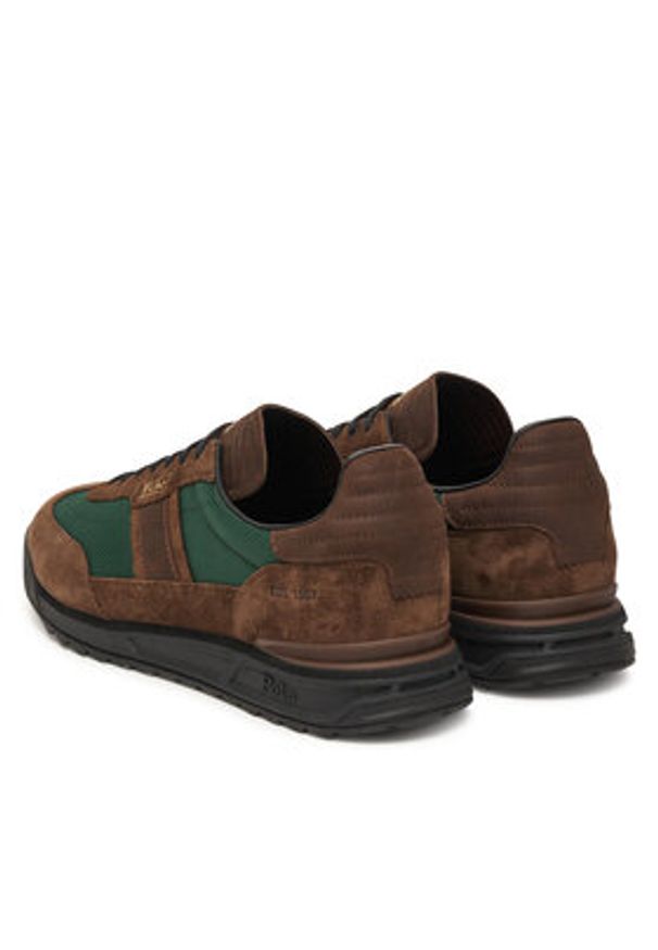 Polo Ralph Lauren Sneakersy 809974046001 Brązowy. Kolor: brązowy. Materiał: zamsz, skóra