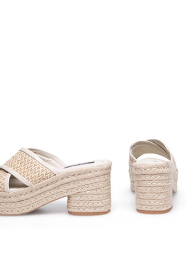 Nine West Espadryle WYL2734-1 Beżowy. Kolor: beżowy. Materiał: materiał