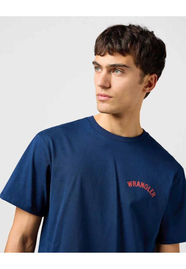 Wrangler - MESKA KOSZULKA WRANGLER GRAPHIC TEE NAVY 112362806