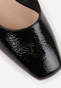 Renee - Czarne Czółenka Lakierowane Vices z Wkładką ze Skóry Naturalnej Naliorelle. Okazja: na co dzień. Kolor: czarny. Materiał: skóra, lakier. Styl: casual, elegancki #6