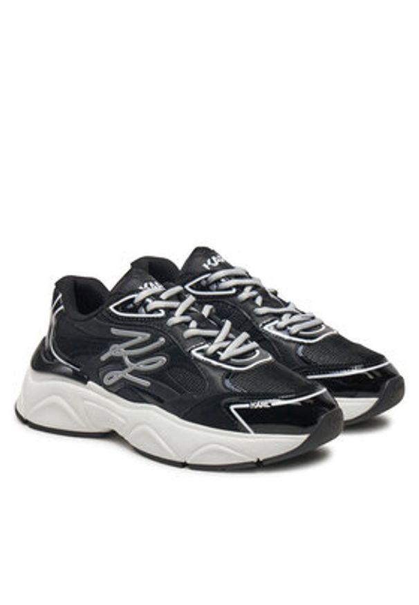 Karl Lagerfeld - KARL LAGERFELD Sneakersy Komet KL65625 Czarny. Kolor: czarny. Materiał: skóra