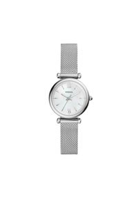 Zegarek Fossil - Carlie ES4432 Silver/Silver. Kolor: srebrny. Materiał: materiał. Styl: vintage, biznesowy #1