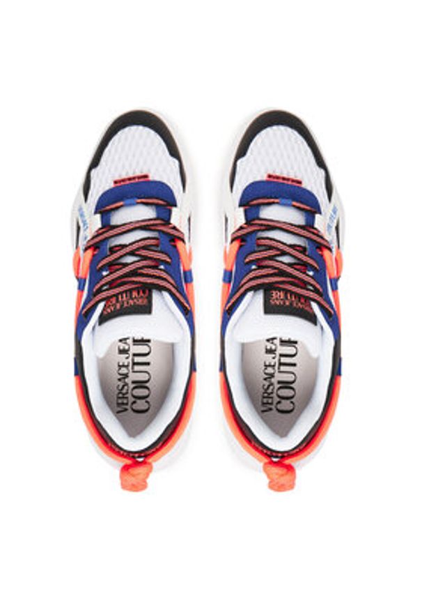 Versace Jeans Couture Sneakersy Fondo Speedtrack 79YA3SC3 Biały. Kolor: biały. Materiał: mesh