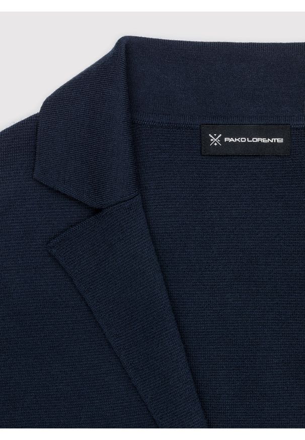 Pako Lorente - PAKO LORENTE – Dzianinowa wełniana marynarka męska. Okazja: na co dzień. Materiał: dzianina, wełna. Styl: elegancki, casual
