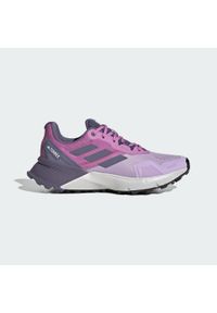 Adidas - Buty Terrex Soulstride RAIN.RDY Trail Running. Kolor: fioletowy, wielokolorowy, różowy. Materiał: materiał. Model: Adidas Terrex. Sport: bieganie #1
