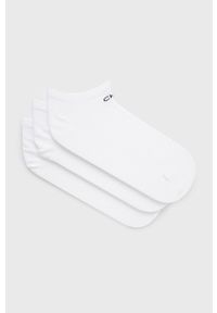 Calvin Klein Skarpetki (3-pack) damskie kolor biały. Kolor: biały #1