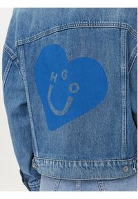 Hugo - HUGO Kurtka jeansowa Lou 50541559 Niebieski Regular Fit. Kolor: niebieski. Materiał: bawełna #4