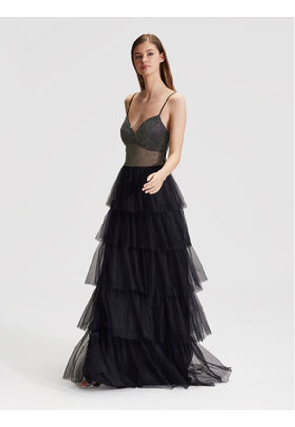 Hey Kyla Sukienka wieczorowa 5AG096HK Czarny Slim Fit. Kolor: czarny. Materiał: syntetyk. Styl: wizytowy