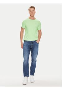 Tommy Jeans T-Shirt Jaspe DM0DM09586 Zielony Slim Fit. Kolor: zielony. Materiał: syntetyk #5