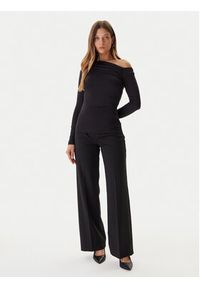 Guess Bluzka W5BP08 K1492 Czarny Slim Fit. Kolor: czarny. Materiał: syntetyk #4