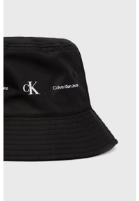 Calvin Klein Jeans kapelusz kolor czarny. Kolor: czarny. Materiał: włókno #2