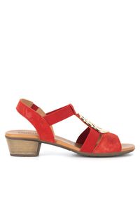Go Soft Sandały WI23-BETTY-09 Czerwony. Kolor: czerwony. Materiał: materiał #1