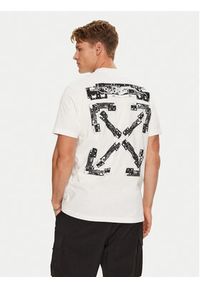 OFF-WHITE - Off-White T-Shirt OMAA027T22JER0010110 Biały Regular Fit. Kolor: biały. Materiał: bawełna #3