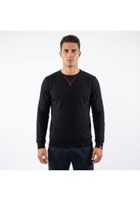 LEGEA - Bluza damska z bawełny NEBI czarna. Kolor: różowy, wielokolorowy, czarny. Materiał: bawełna. Długość rękawa: długi rękaw. Długość: długie. Sport: fitness #1