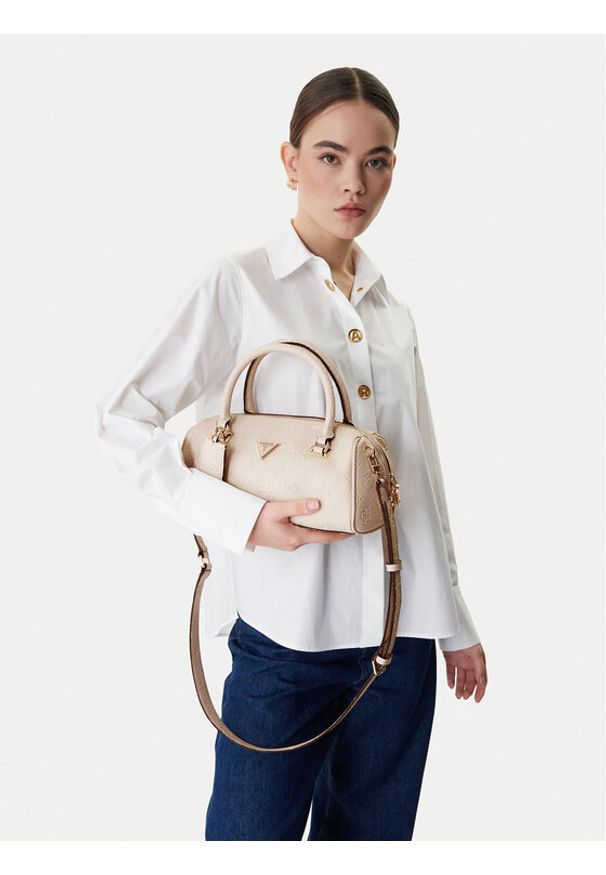 Guess Torebka Cresidia II HWPD98 88080 Beżowy. Kolor: beżowy. Materiał: skórzane