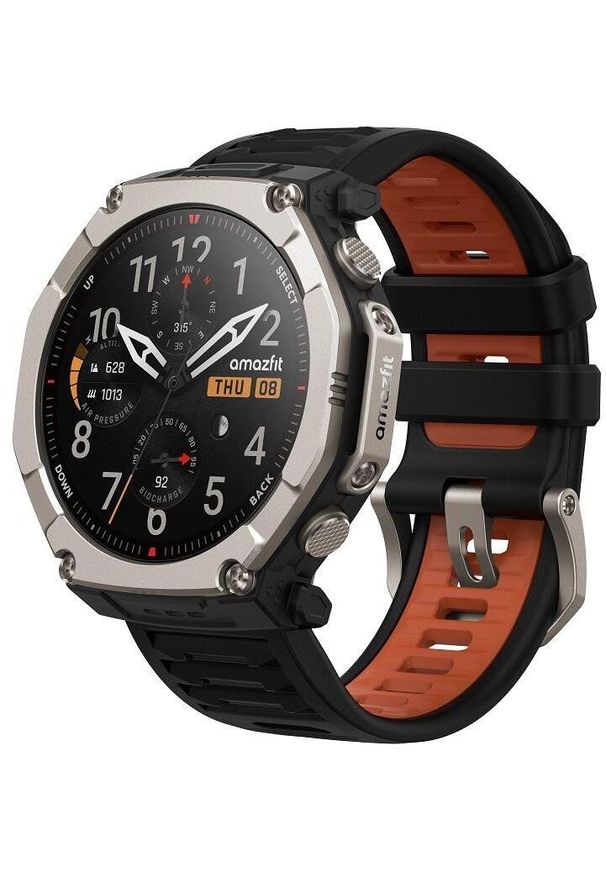 AMAZFIT - Smartwatch Amazfit Smartwatch Amazfit T-Rex ULTRA 2 51mm Black. Rodzaj zegarka: smartwatch