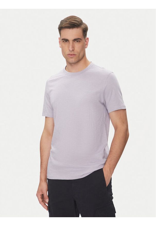 BOSS T-Shirt Tegood 50508243 Fioletowy Regular Fit. Kolor: fioletowy. Materiał: bawełna
