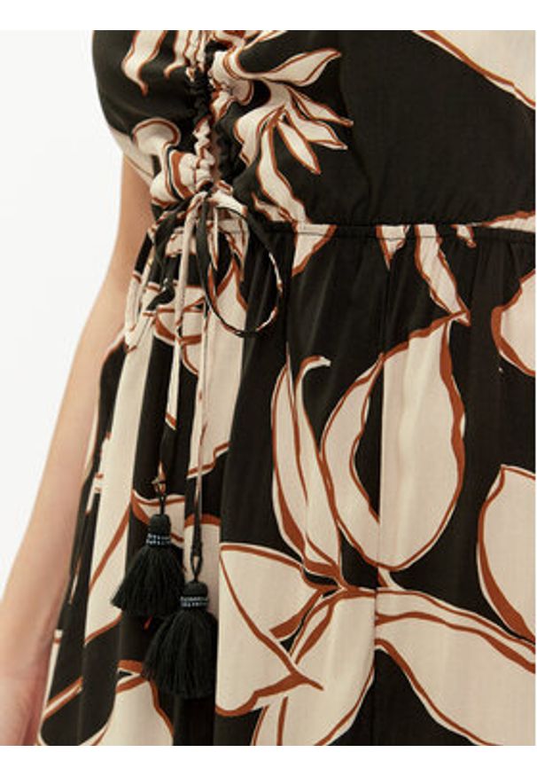 Maaji Sukienka letnia PT1975CLD601 Czarny Regular Fit. Kolor: czarny. Materiał: wiskoza. Sezon: lato