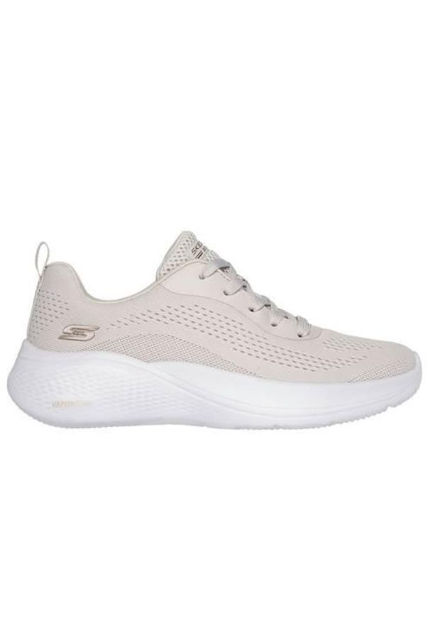 skechers - Buty do chodzenia damskie Skechers Infinity. Zapięcie: sznurówki. Kolor: beżowy. Materiał: materiał, syntetyk, tkanina. Szerokość cholewki: normalna. Sport: turystyka piesza