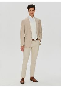 Pako Lorente - PAKO LORENTE – Beżowa dwurzędowa kamizelka męska. Okazja: na ślub cywilny, na wesele. Kolor: czerwony, beżowy, brązowy. Styl: elegancki, młodzieżowy #2