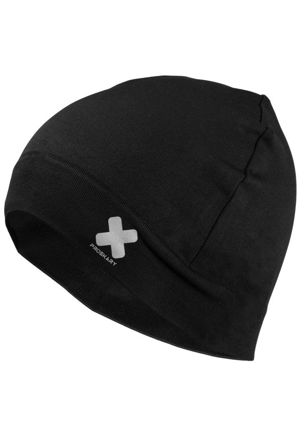 PROSKARY - Czapka do biegania Proskary Speed-Fit zimowa. Kolor: czarny. Materiał: materiał. Sezon: zima. Styl: sportowy