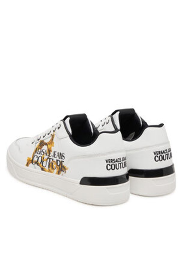 Versace Jeans Couture Sneakersy 79YA3SJ5 ZPB42 Biały. Kolor: biały. Materiał: skóra