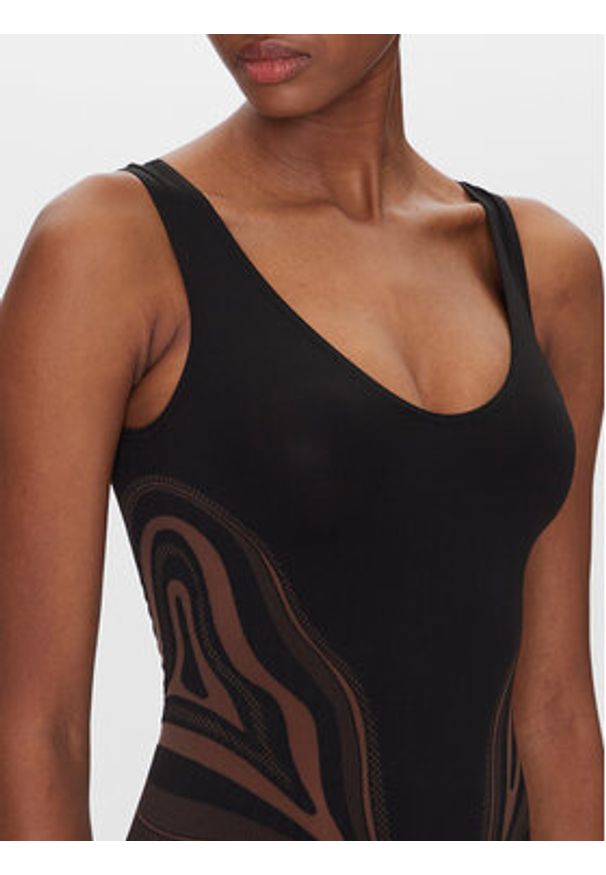 Wolford Body Thermal 77118 Czarny Slim Fit. Kolor: czarny. Materiał: syntetyk