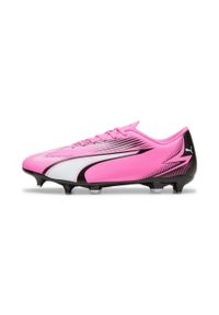 Buty piłkarskie Puma Ultra Play MxSG. Kolor: biały, wielokolorowy, różowy. Materiał: materiał, syntetyk, tkanina. Sport: piłka nożna #1