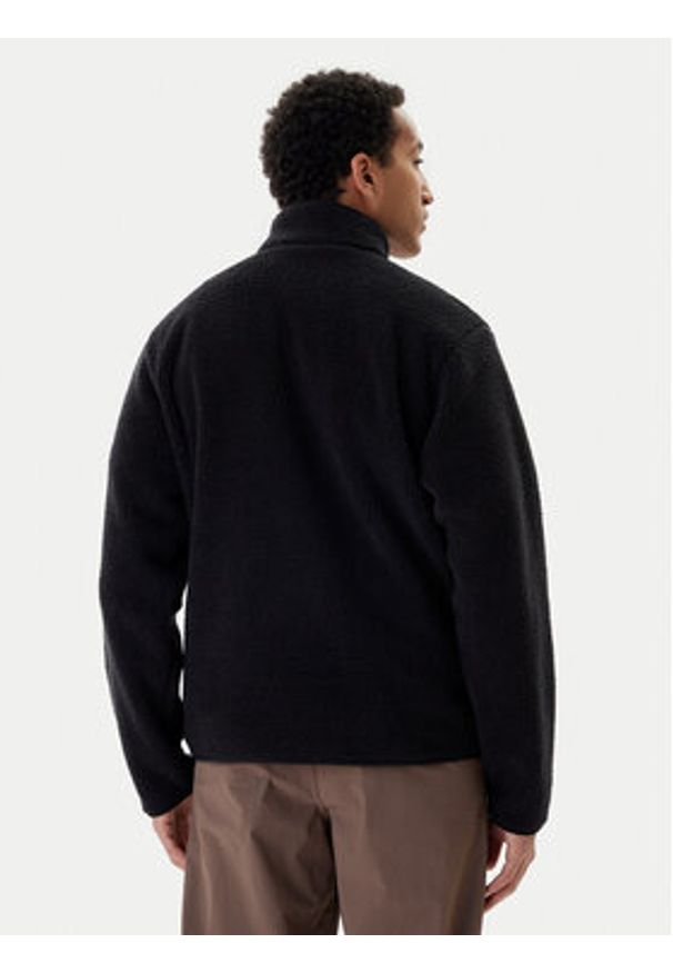 Adidas - adidas Polar Trefoil Essentials Teddy JV7676 Czarny Loose Fit. Kolor: czarny. Materiał: syntetyk