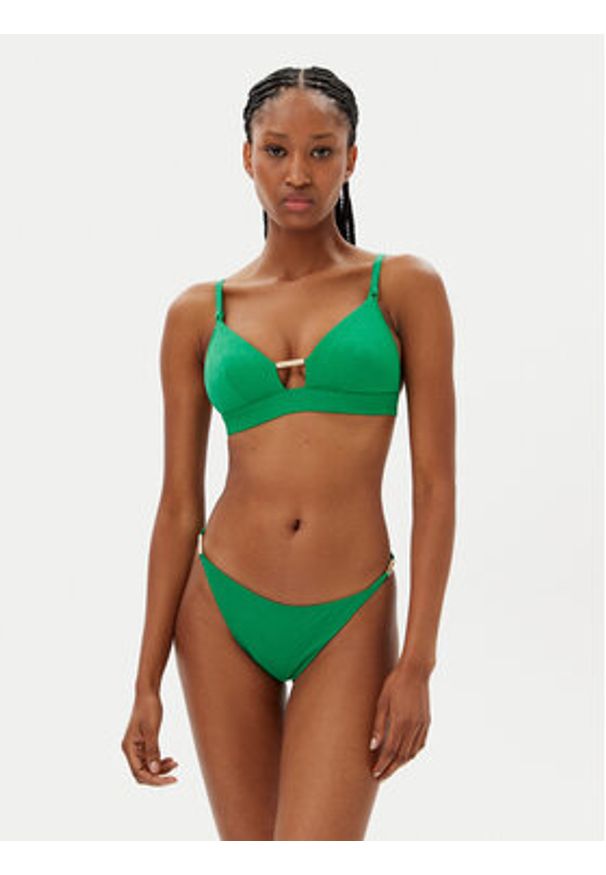Chantelle Góra od bikini Hera C16WQF Zielony. Kolor: zielony. Materiał: syntetyk