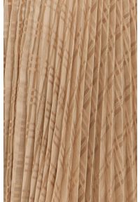 Birgitte Herskind spódnica kolor beżowy midi rozkloszowana. Kolor: beżowy. Materiał: poliester, tkanina