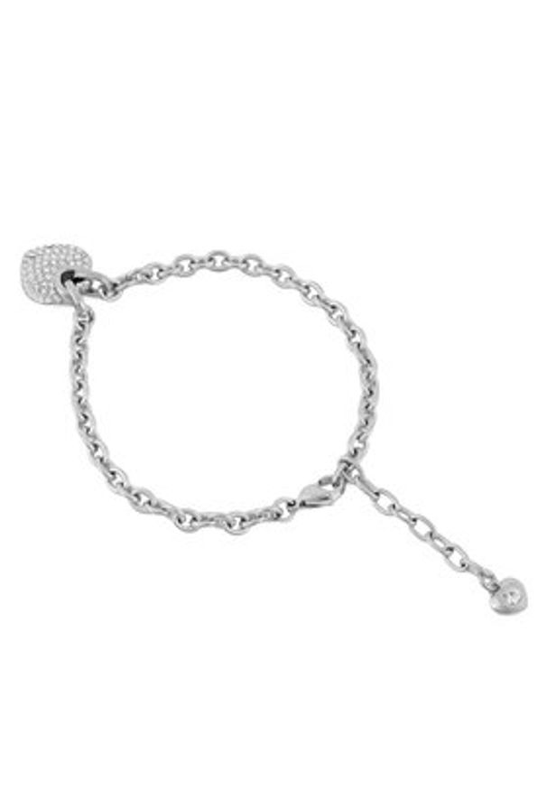 Guess Bransoletka JUBB05 214JW Srebrny. Materiał: metalowe. Kolor: srebrny