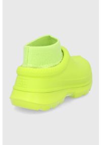 Ugg - UGG kalosze Tasman damskie kolor zielony. Nosek buta: okrągły. Kolor: zielony. Materiał: materiał, guma. Wzór: gładki. Obcas: na platformie #2