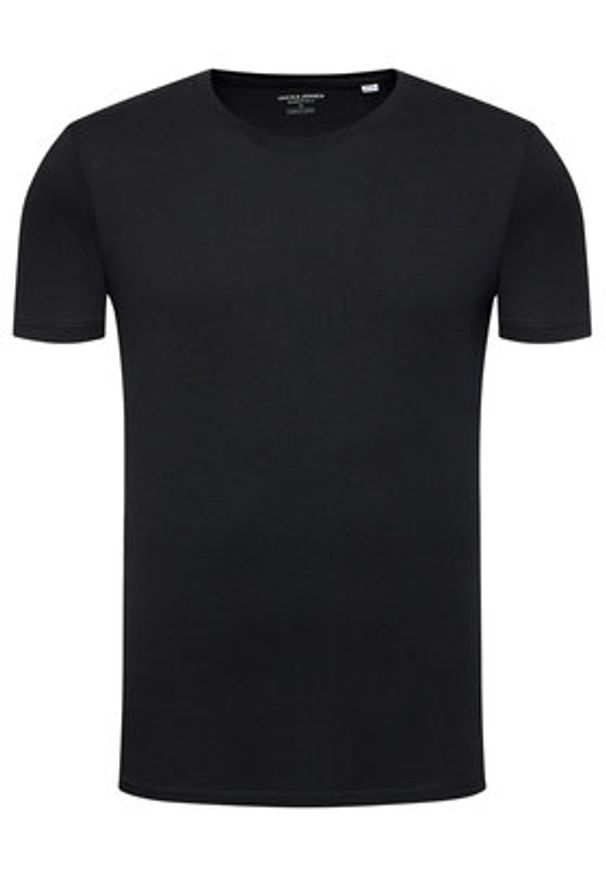 Jack & Jones - Jack&Jones T-Shirt Orrganic Basic 12156101 Czarny Slim Fit. Kolor: czarny. Materiał: bawełna