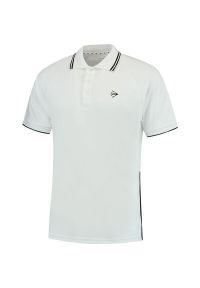 DUNLOP - Koszulka sportowa męska Dunlop Club Polo Shirt. Typ kołnierza: polo. Kolor: biały. Sport: tenis #1