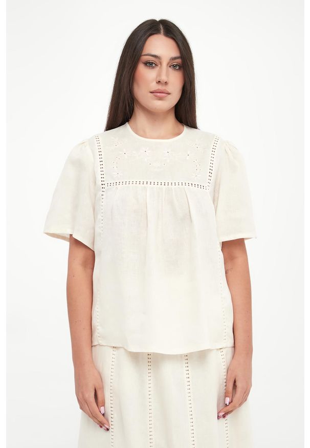 Weekend Max Mara - Bluzka damska lniana Bacino WEEKEND MAX MARA. Materiał: len