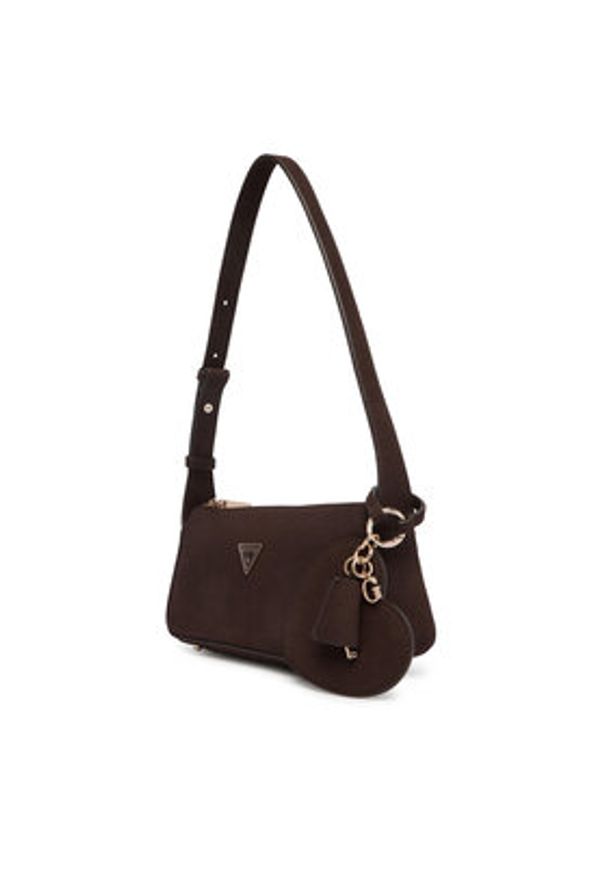 Guess Torebka Isobel Mini 00003059 27682 Brązowy. Kolor: brązowy. Materiał: skórzane