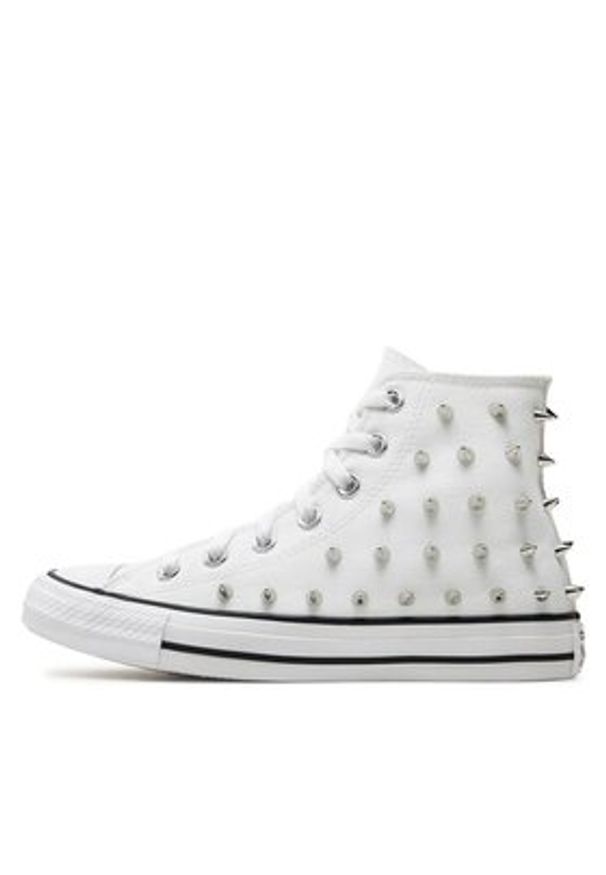 Converse Trampki Chuck Taylor All Star Studded A06444C Biały. Kolor: biały. Materiał: materiał