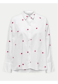 only - ONLY Koszula New 15283743 Biały Box Fit. Kolor: biały. Materiał: bawełna #2