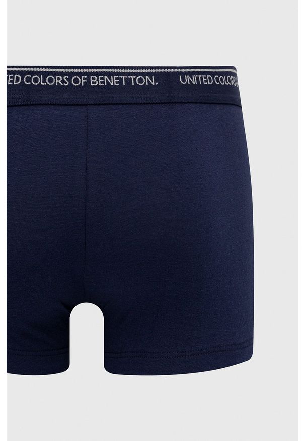 United Colors of Benetton - Bokserki. Kolor: niebieski. Materiał: bawełna. Długość: długie