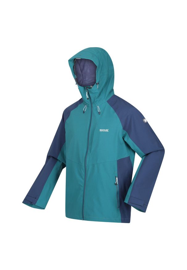 Britedale LED Regatta męska turystyczna kurtka z membraną. Kolor: zielony, niebieski, wielokolorowy, turkusowy. Materiał: poliester. Sport: turystyka piesza