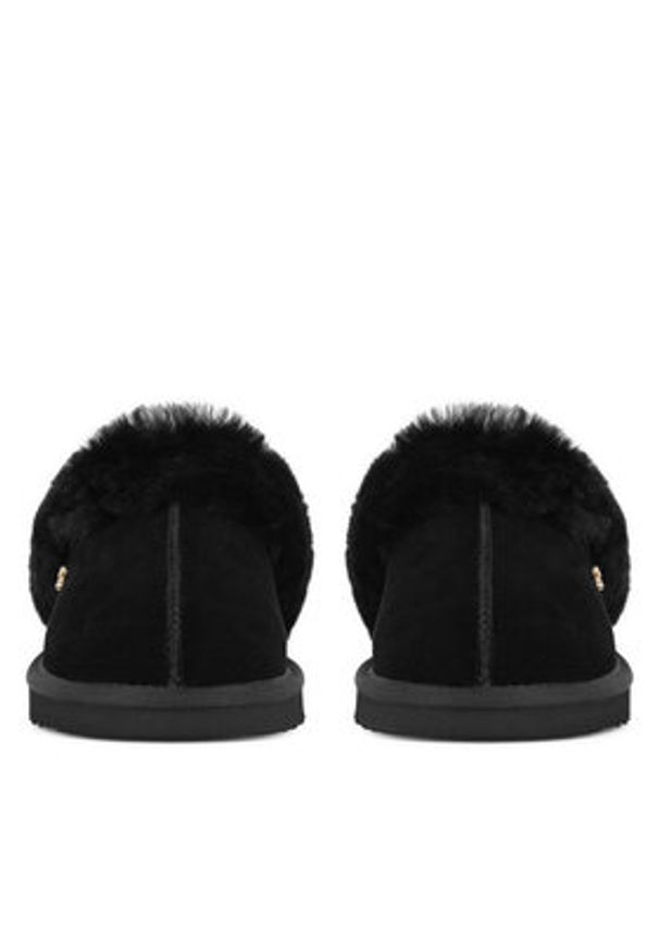 MEXX Kapcie MICH2003643W Czarny. Kolor: czarny. Materiał: skóra, zamsz