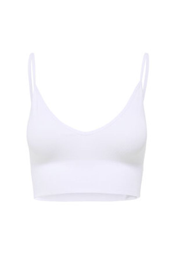 only - ONLY Biustonosz top Vicky 15201539 Biały. Kolor: biały. Materiał: syntetyk