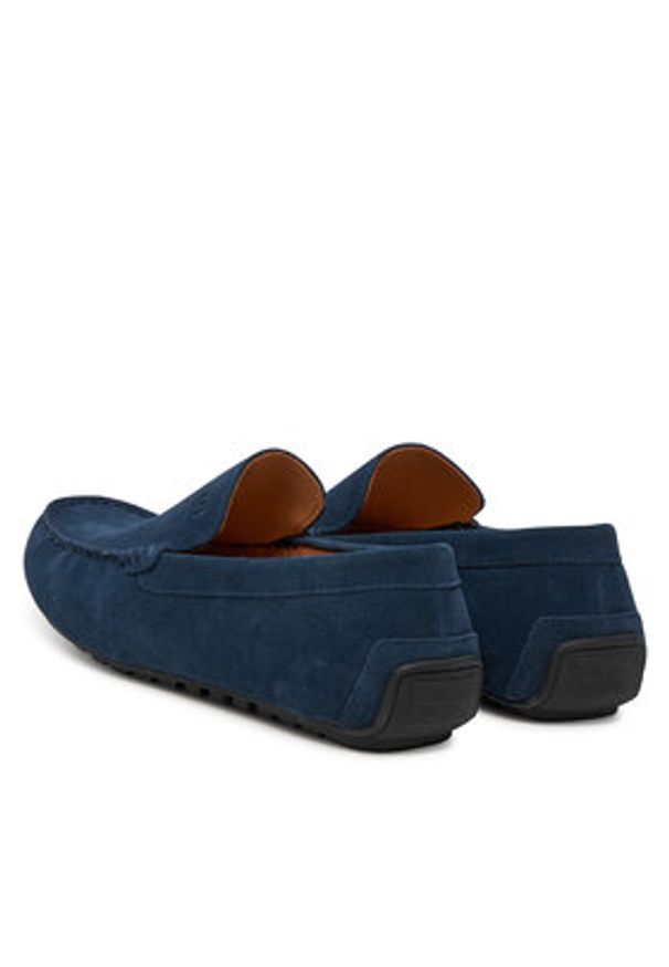 Gino Rossi Mokasyny LUIGI-01 124AM Granatowy. Kolor: niebieski. Materiał: skóra, zamsz