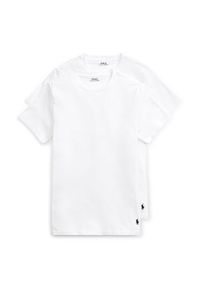 Polo Ralph Lauren Komplet 2 t-shirtów Core Replen 714835960002 Biały Slim Fit. Typ kołnierza: polo. Kolor: biały. Materiał: bawełna